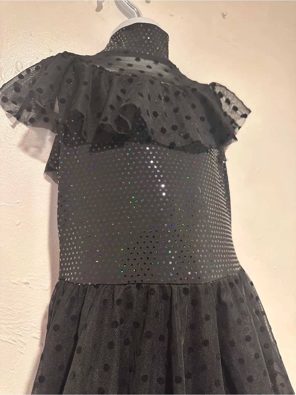 A Wish Come True Black Polka Dot Tulle Dance Costume Dress Goo Goo Muck
